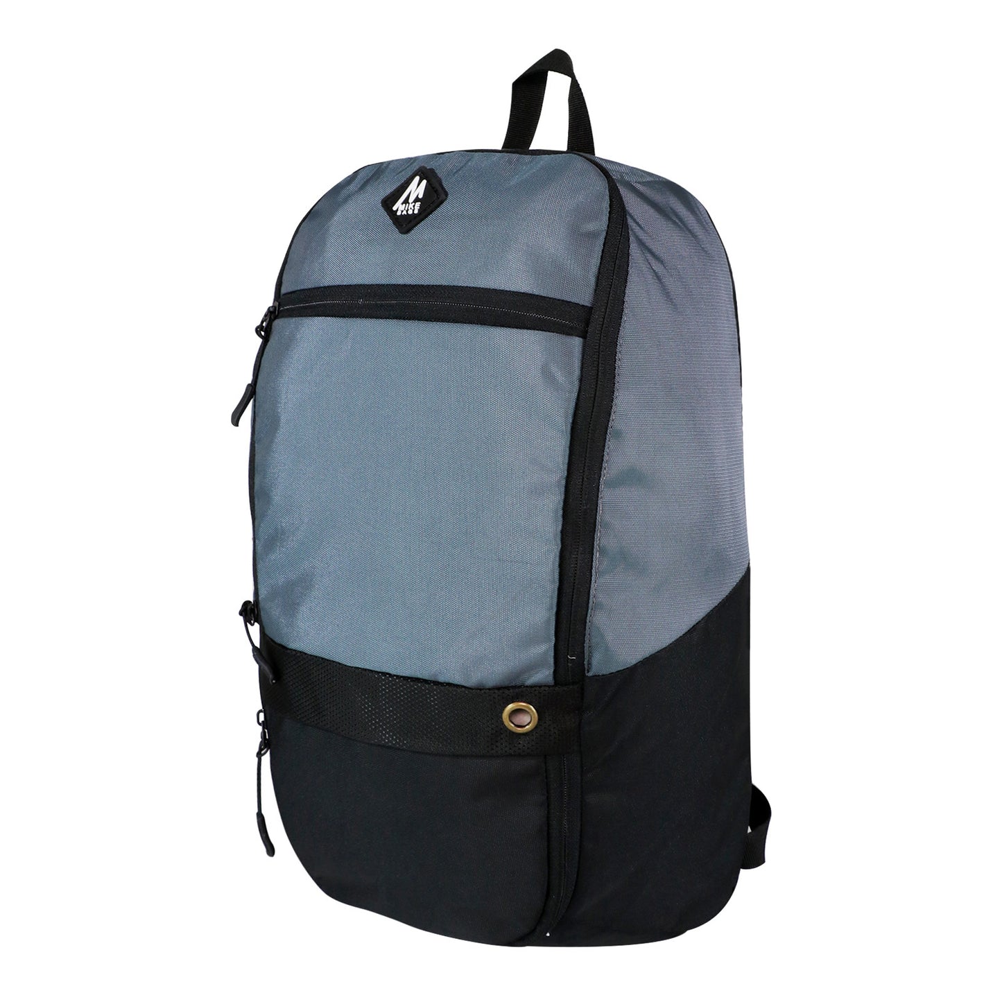 Mike Maxim Backpack -Grey with Black Zip