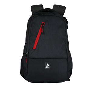 Mike Unisex Laptop Backpack-Black & Red