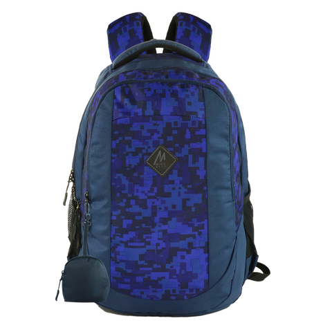 Mike Aurora School Backpack with Pouch - Blue
