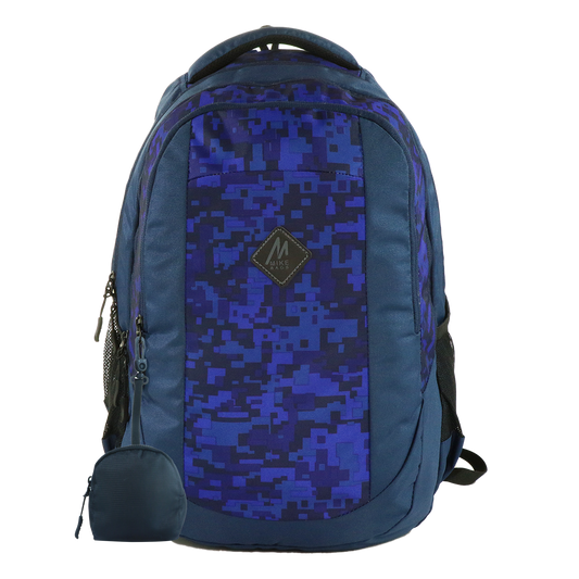Mike Aurora School Backpack with Pouch - Blue