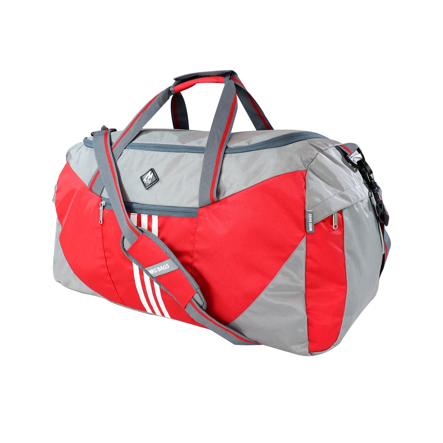 Mike Delta Duffel Bag 24"- Red & Grey