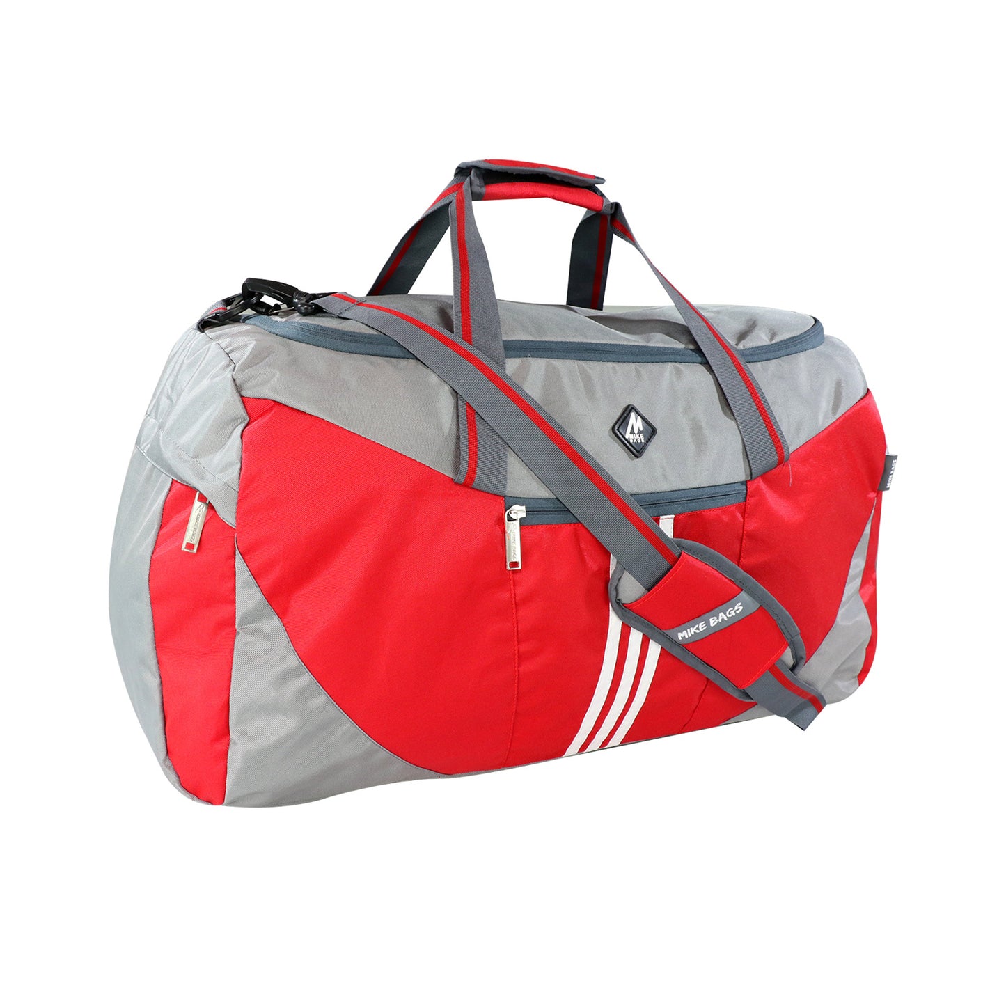 Mike Delta Duffel Bag 24"- Red & Grey