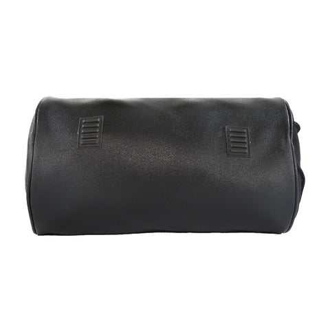 Mike PU Leather Duffel Bag - Black