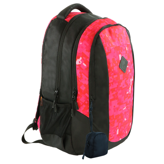 Mike Aurora School Backpack with Pouch - Pink