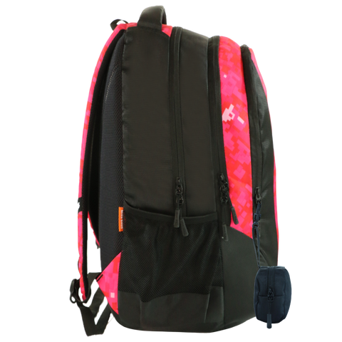 Image of Mike Aurora School Backpack with Pouch - Pink