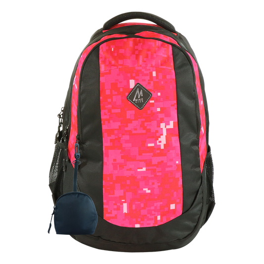 Mike Aurora School Backpack with Pouch - Pink