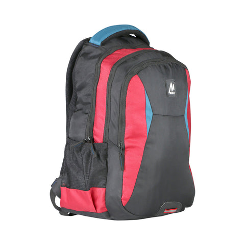 Image of Mike classic college backpack-red black