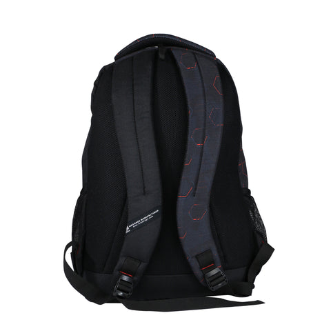 Image of Mike classic college backpack-Geometric design