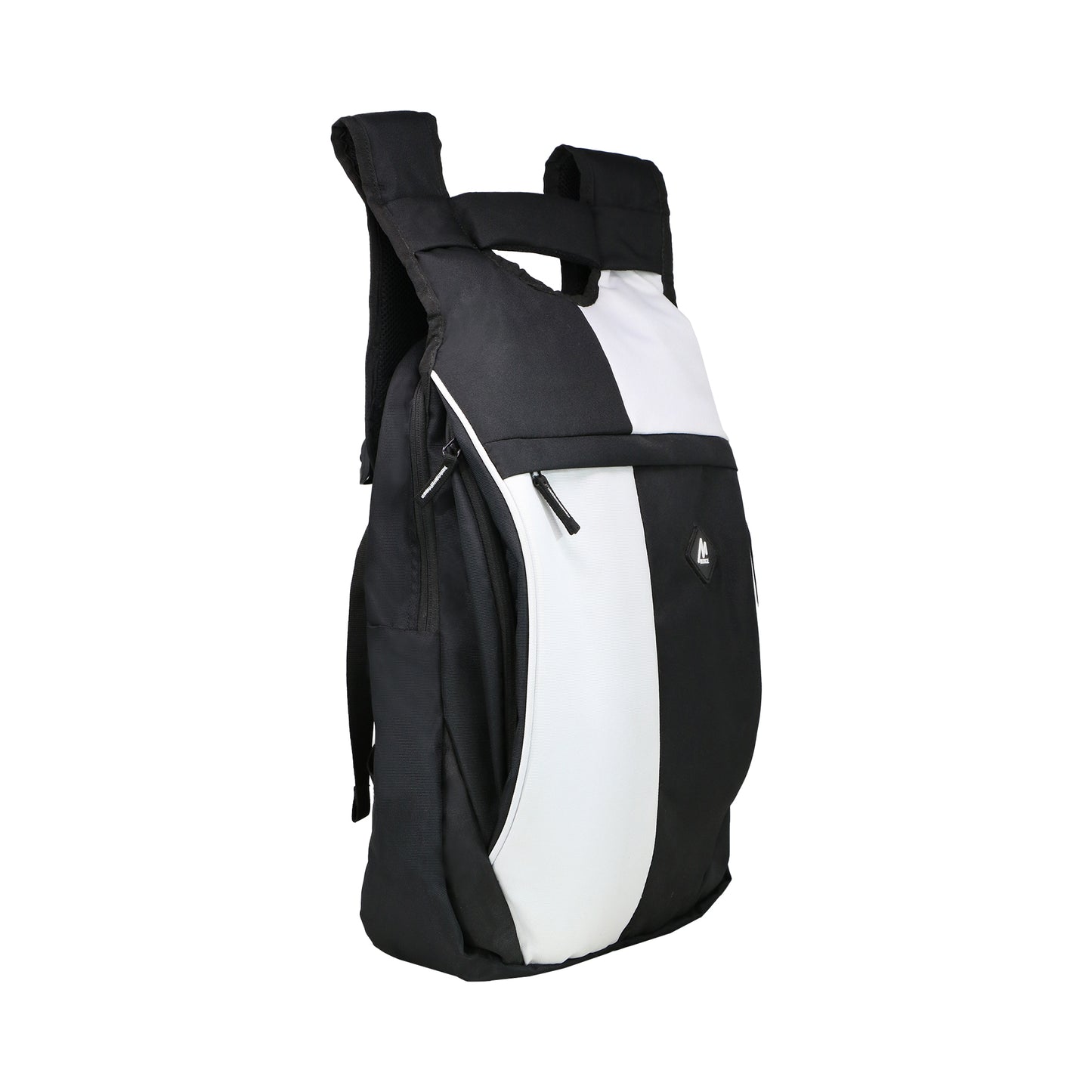 Mike Multi purpose Laptop Backpack - White & Black